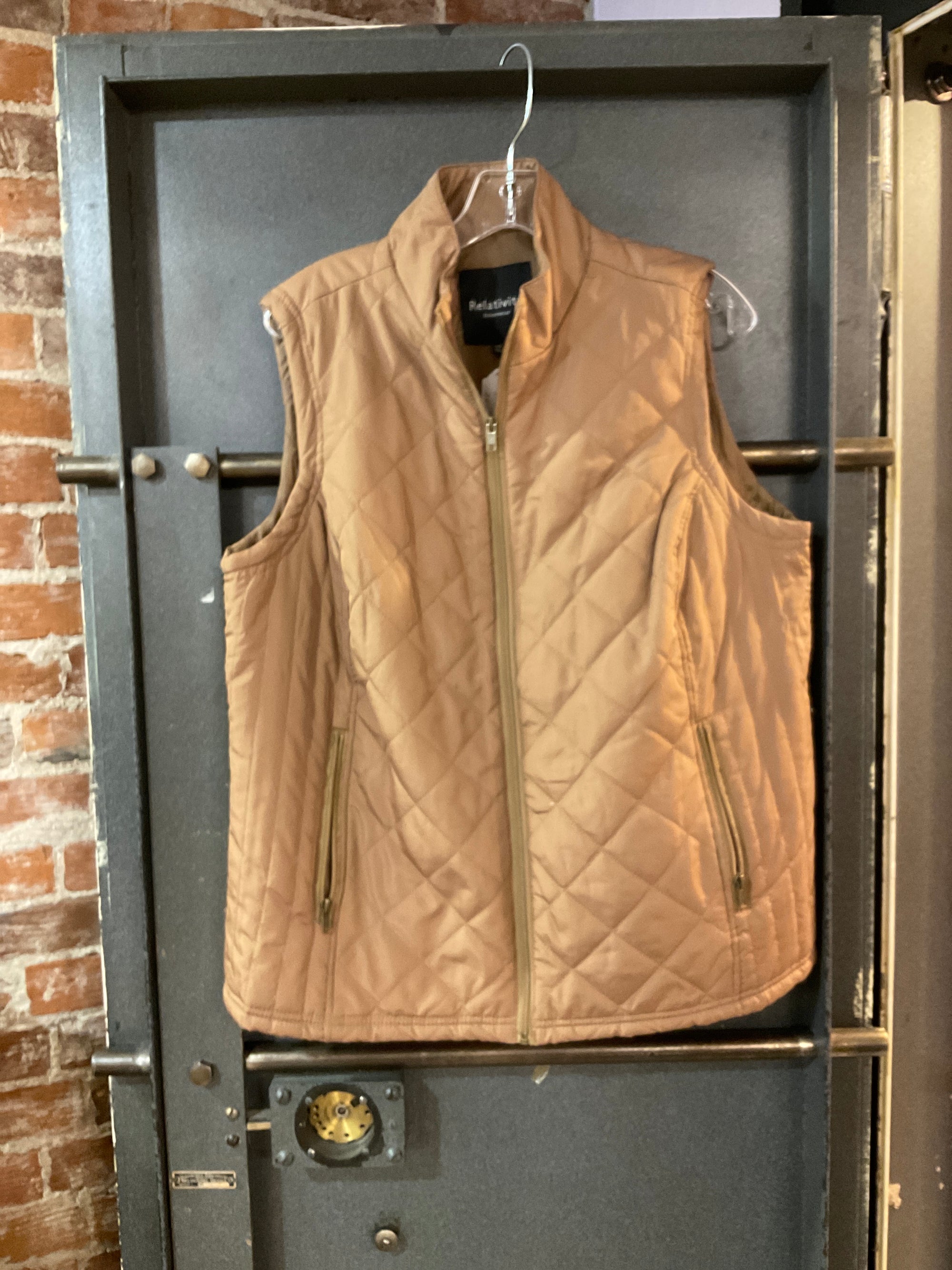 BROWN RELATIVITY ZIP UP JACKET 2X