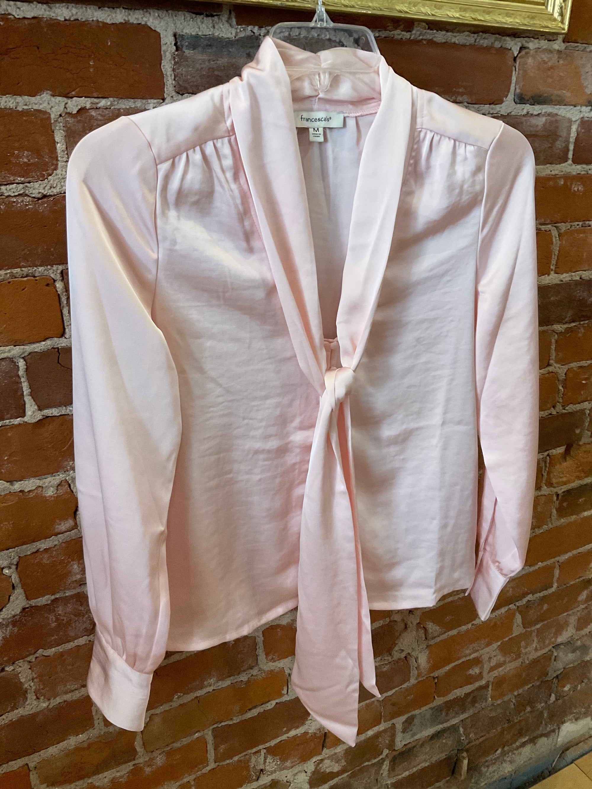 Pink FRANCESCA'S LONG SLEEVE SHIRT M