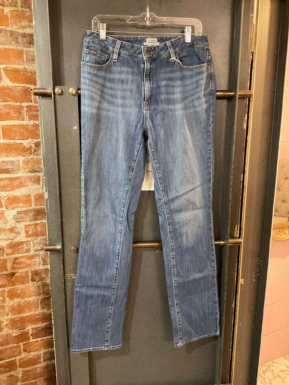 MED WASH LL BEAN DENIM 10 TALL