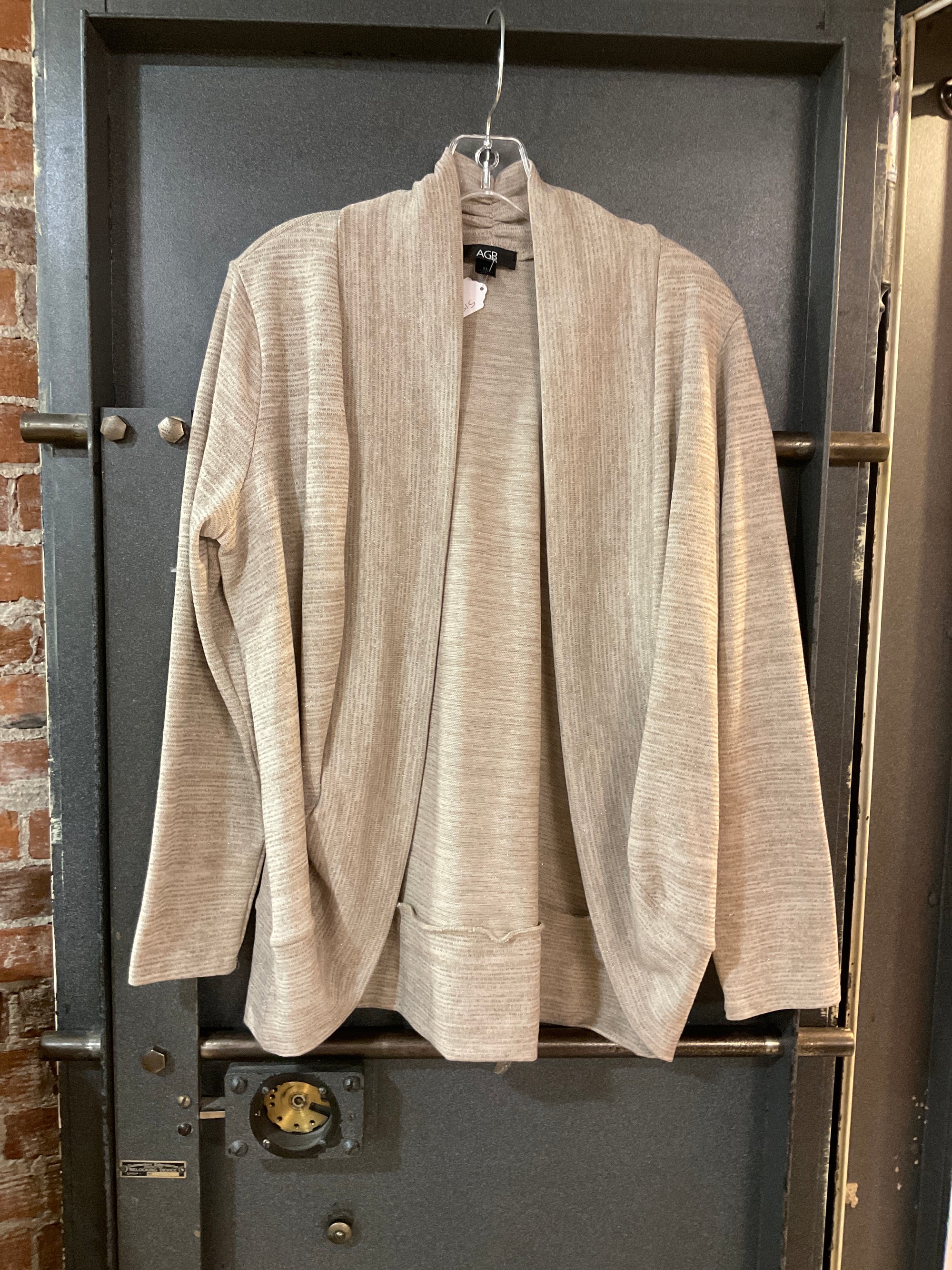 TAN AGB CARDIGAN XL