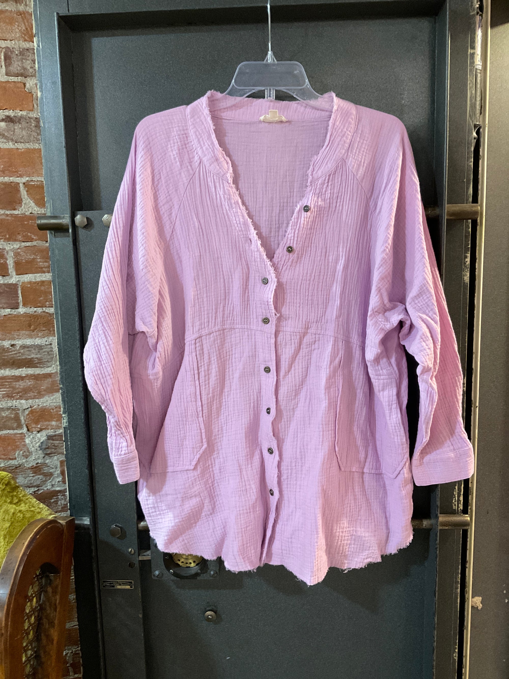 PINK ENTRO LONG SLEEVE SHIRT S