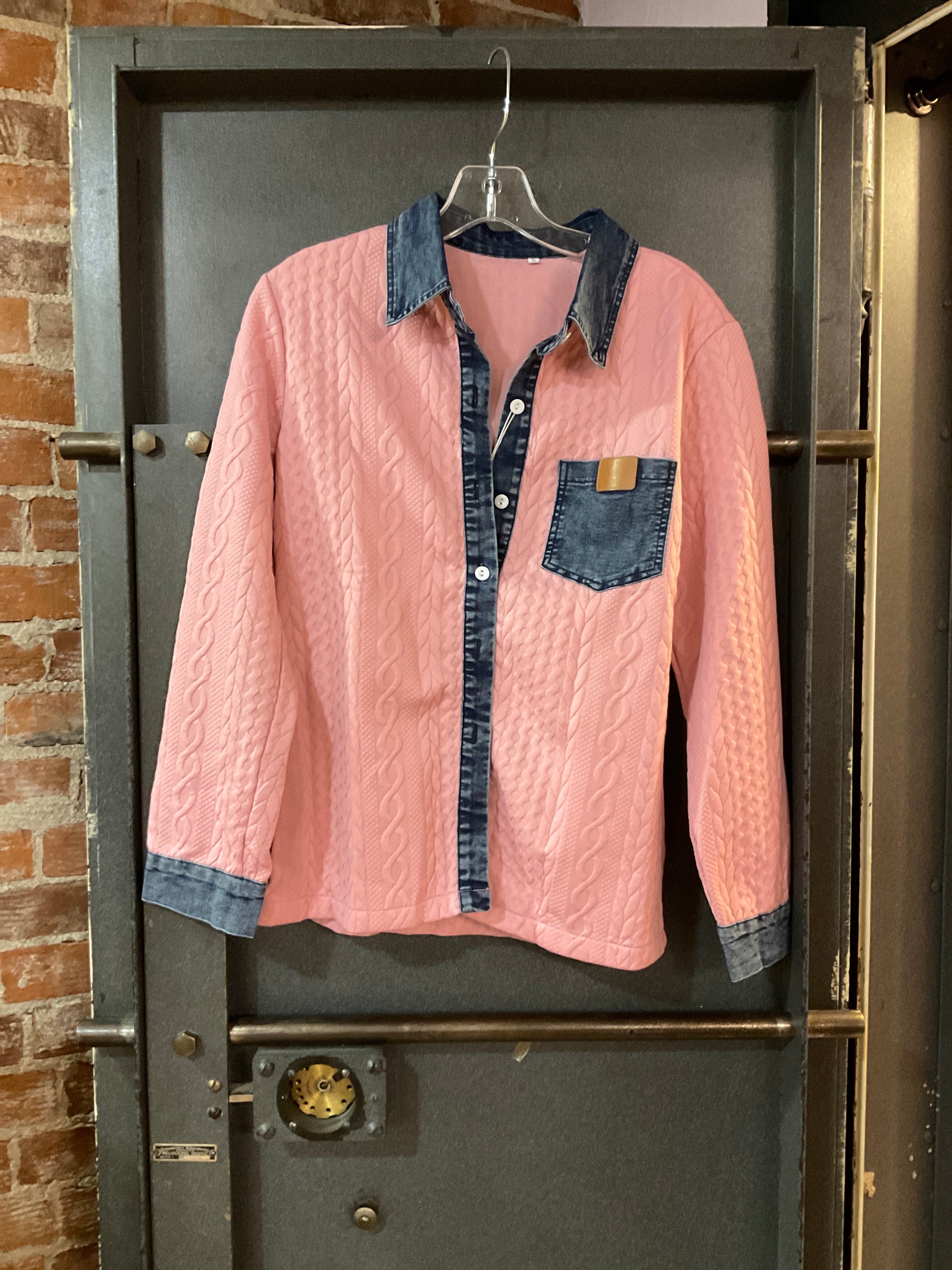 PINK UNKNOWN LONG SLEEVE SHIRT S