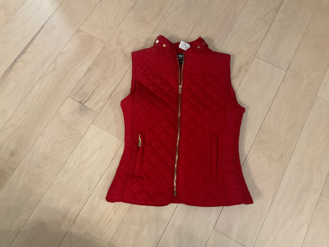 {{ClientCode}} RED CELESTE VEST, SMALL