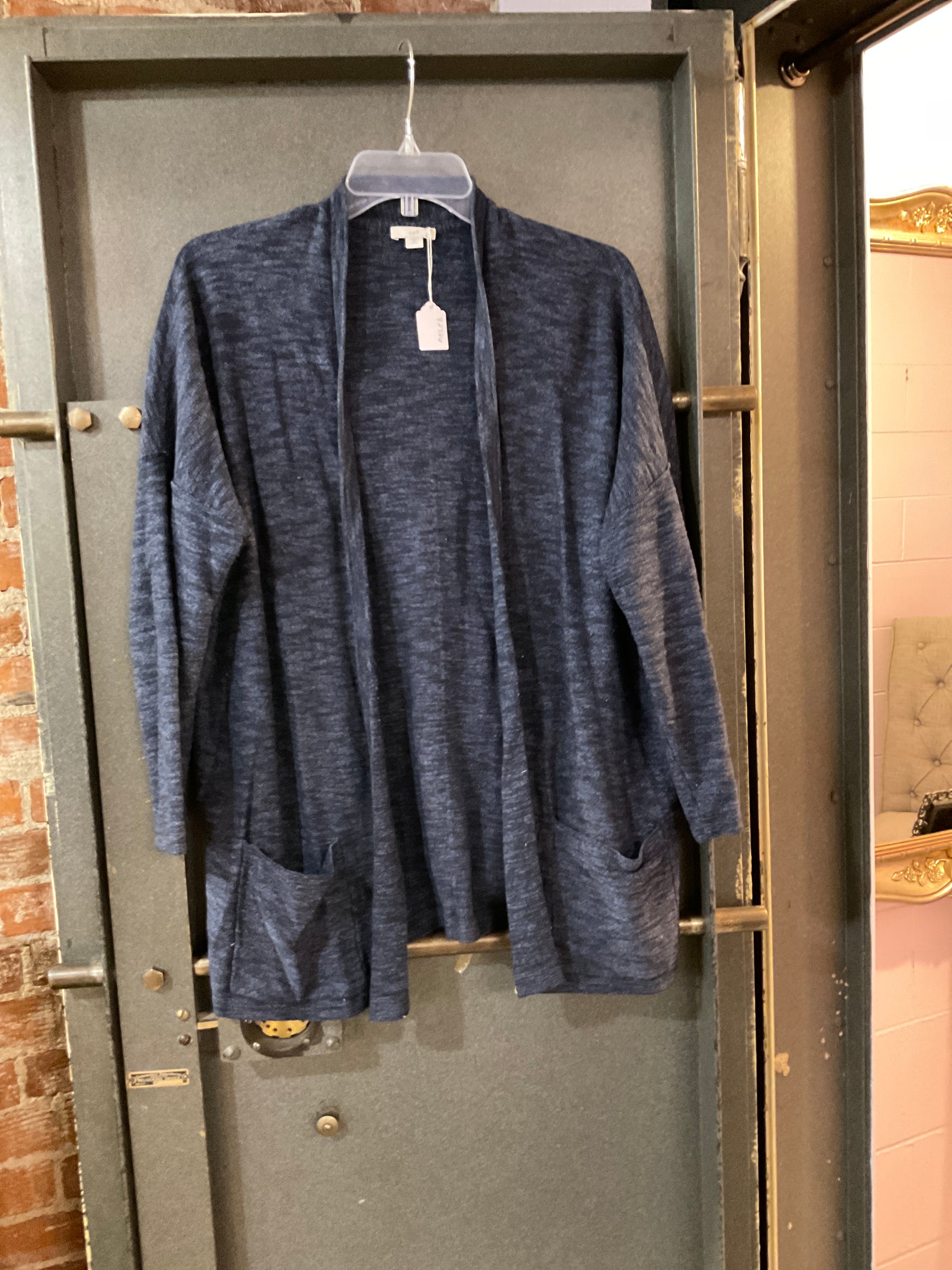 NAVY J JILL CARDIGAN M