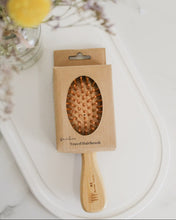 Load image into Gallery viewer, ME Mother Earth bamboo travel hairbrush
