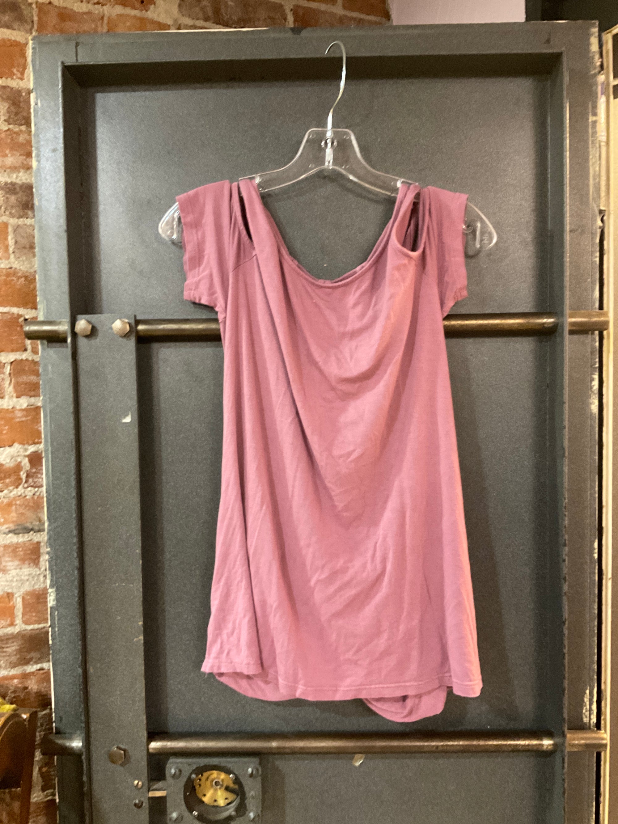PURPLE SHE + SKY SHORT SLEEVE SHIRT M