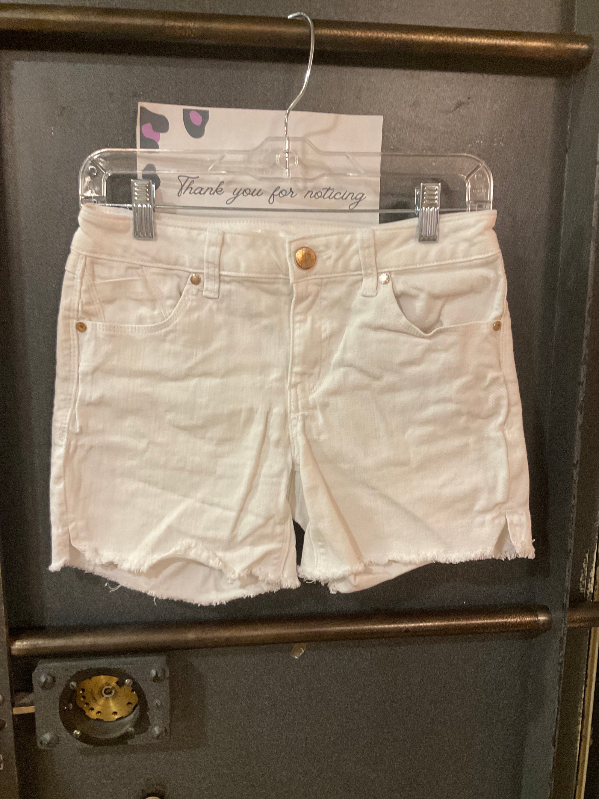 WHITE 1822 DENIM SHORTS 4