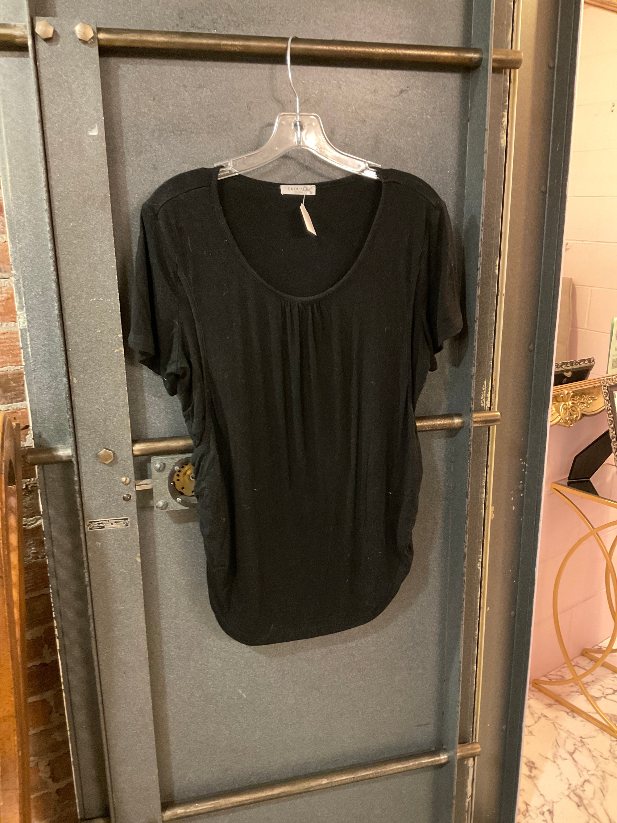 BLACK Ekouaer SHORT SLEEVE SHIRT M