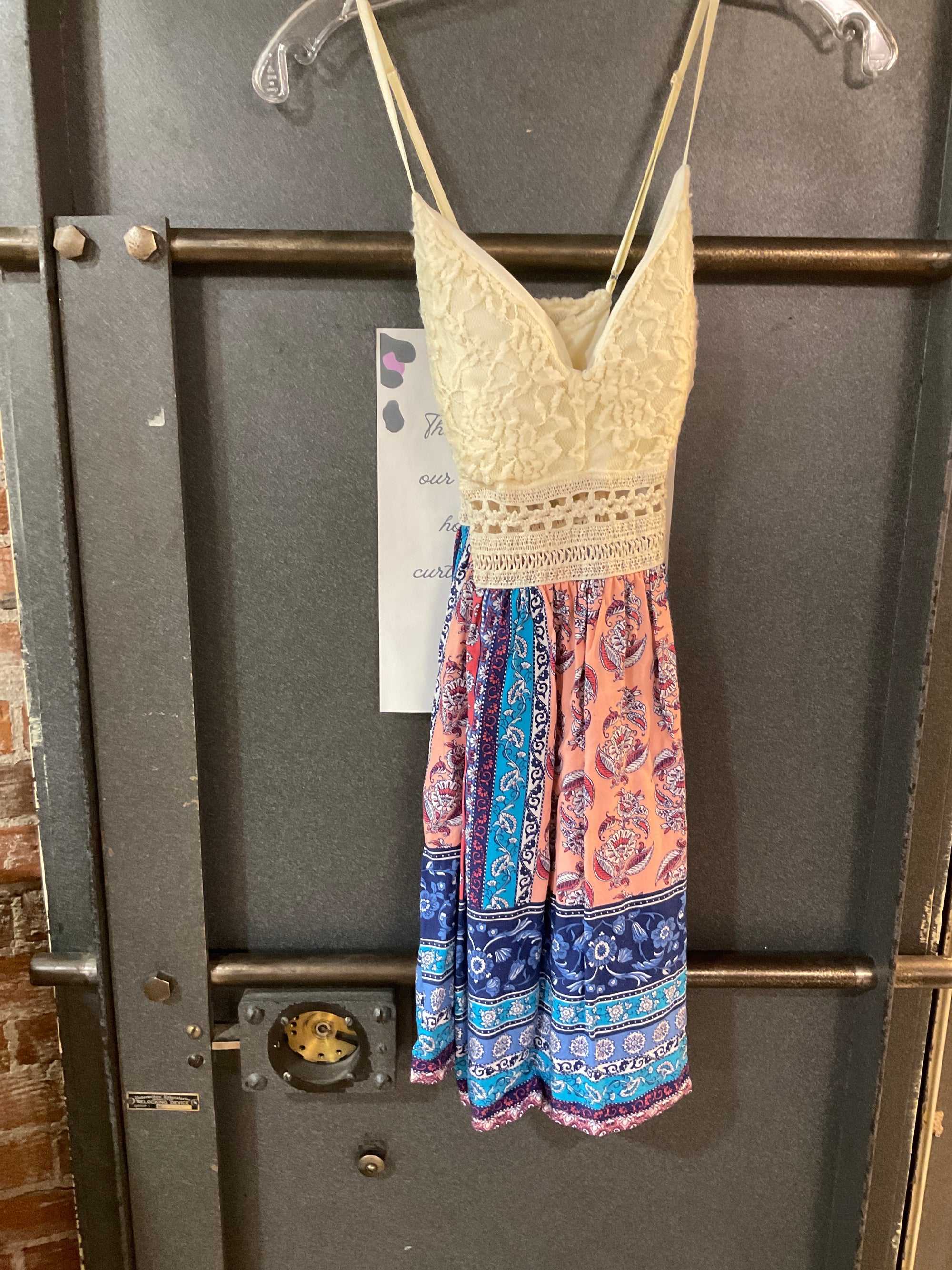 MULTI FLORAL IRIS TANK TOP S
