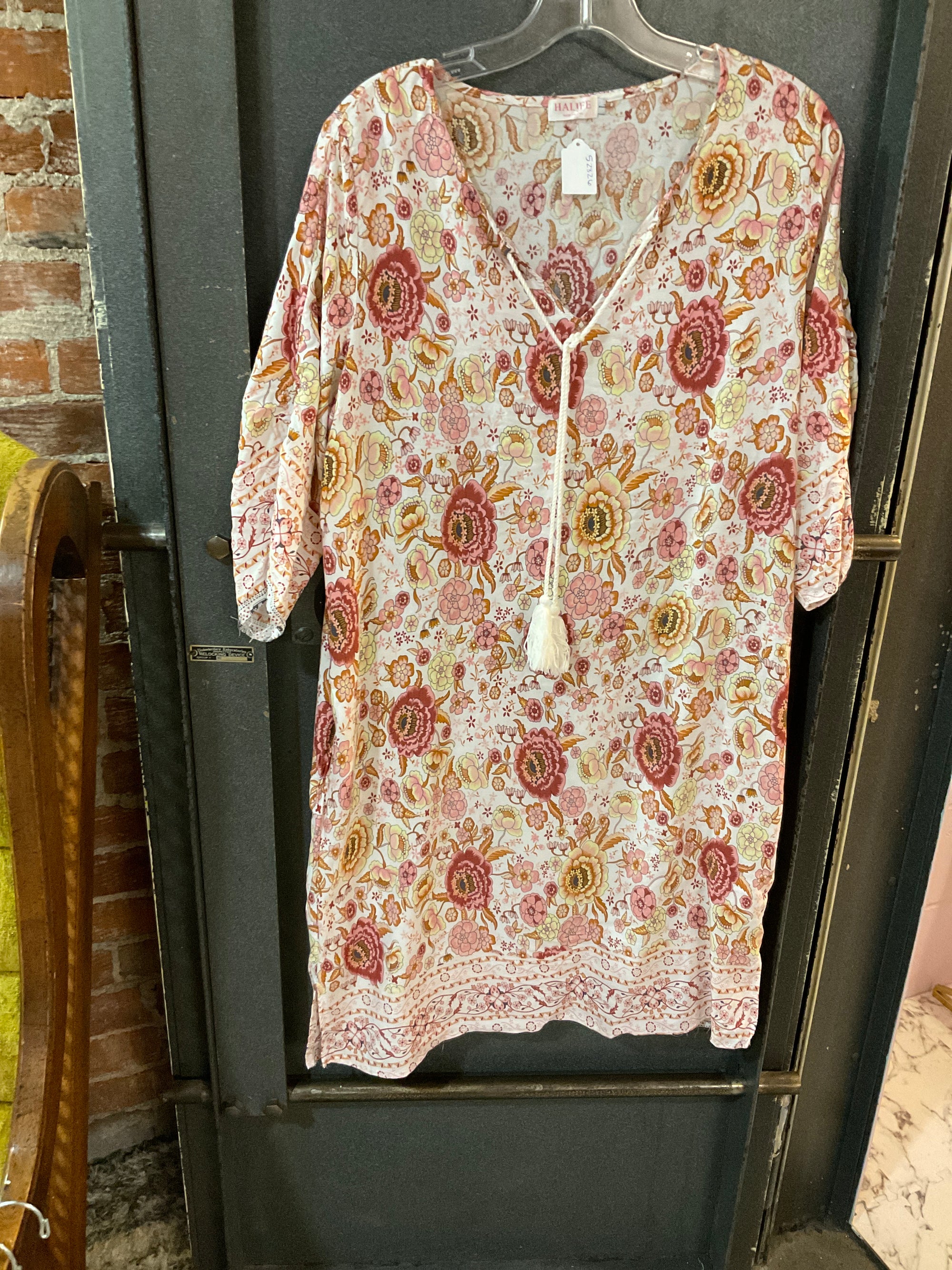 FLORAL HALIFE DRESS L