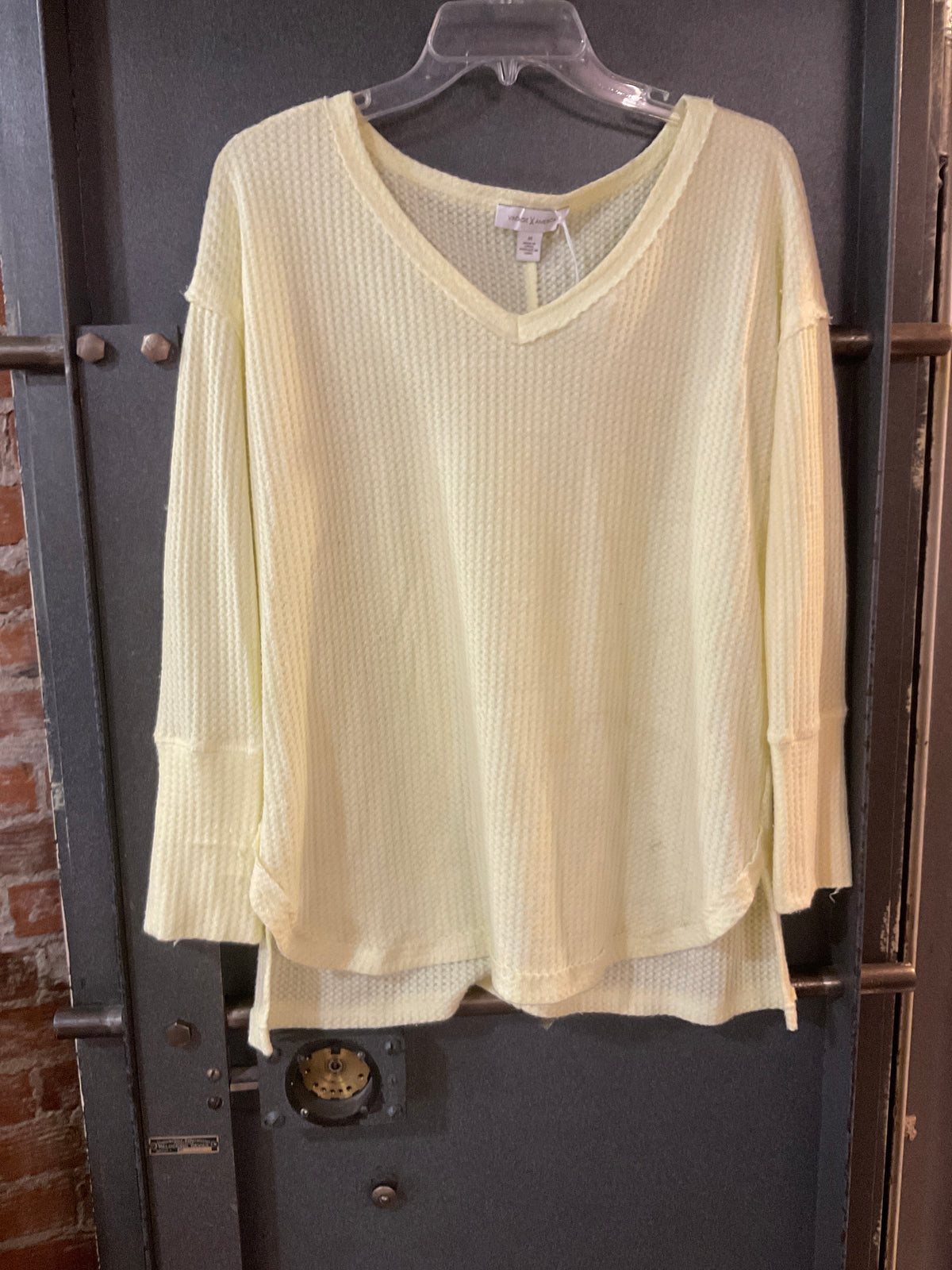 YELLOW VINTAGE AMERICA LONG SLEEVE SHIRT M