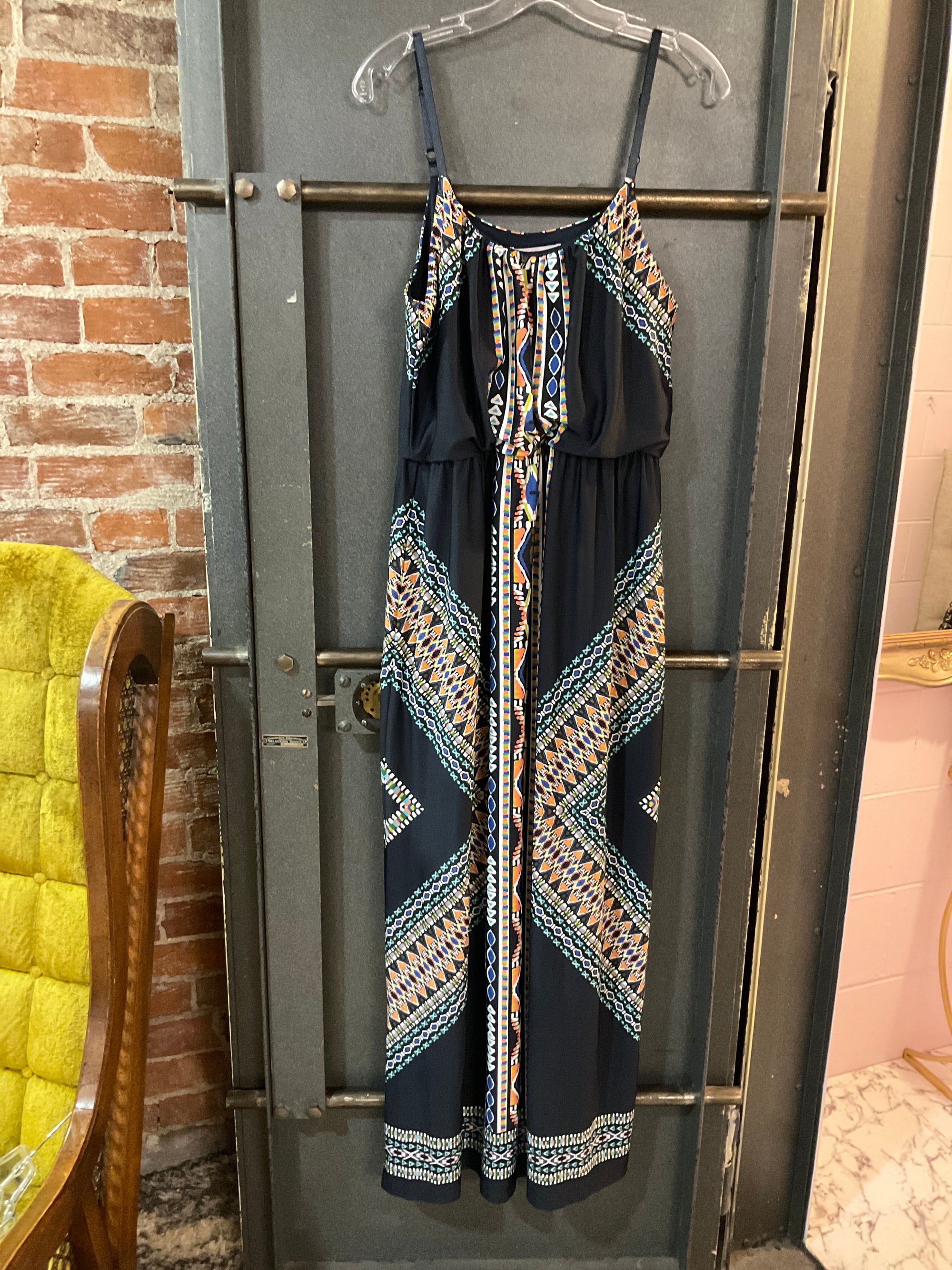 MULTI BAILEY BLUE DRESS M