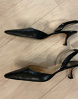 BLACK MANOLO BLAHNIK HEEL 9.5