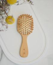 Load image into Gallery viewer, ME Mother Earth bamboo travel hairbrush
