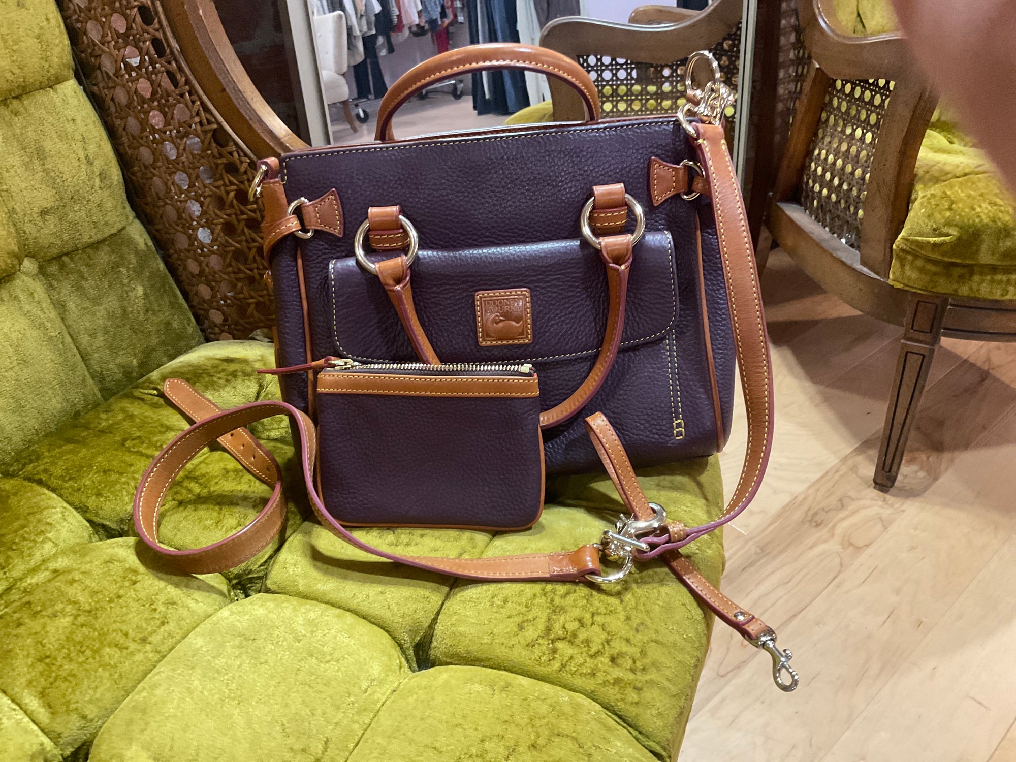 Maroon/Brown DOONEY &amp; BOURKE BAG