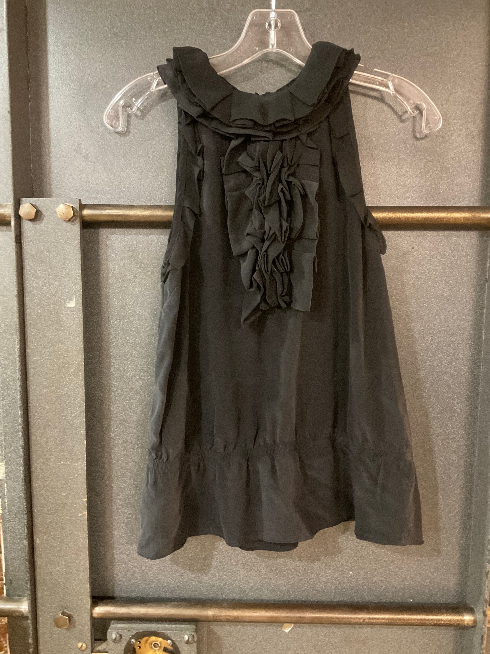 BLACK MM COUTURE TANK TOP S