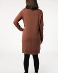 Terrera Sabelle half zip fleece dress