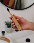 Me Mother Earth - All - in-1 Bamboo Travel Toothbrush w/ Replaceable Head