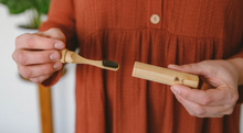 Load image into Gallery viewer, Me Mother Earth - All - in-1 Bamboo Travel Toothbrush w/ Replaceable Head
