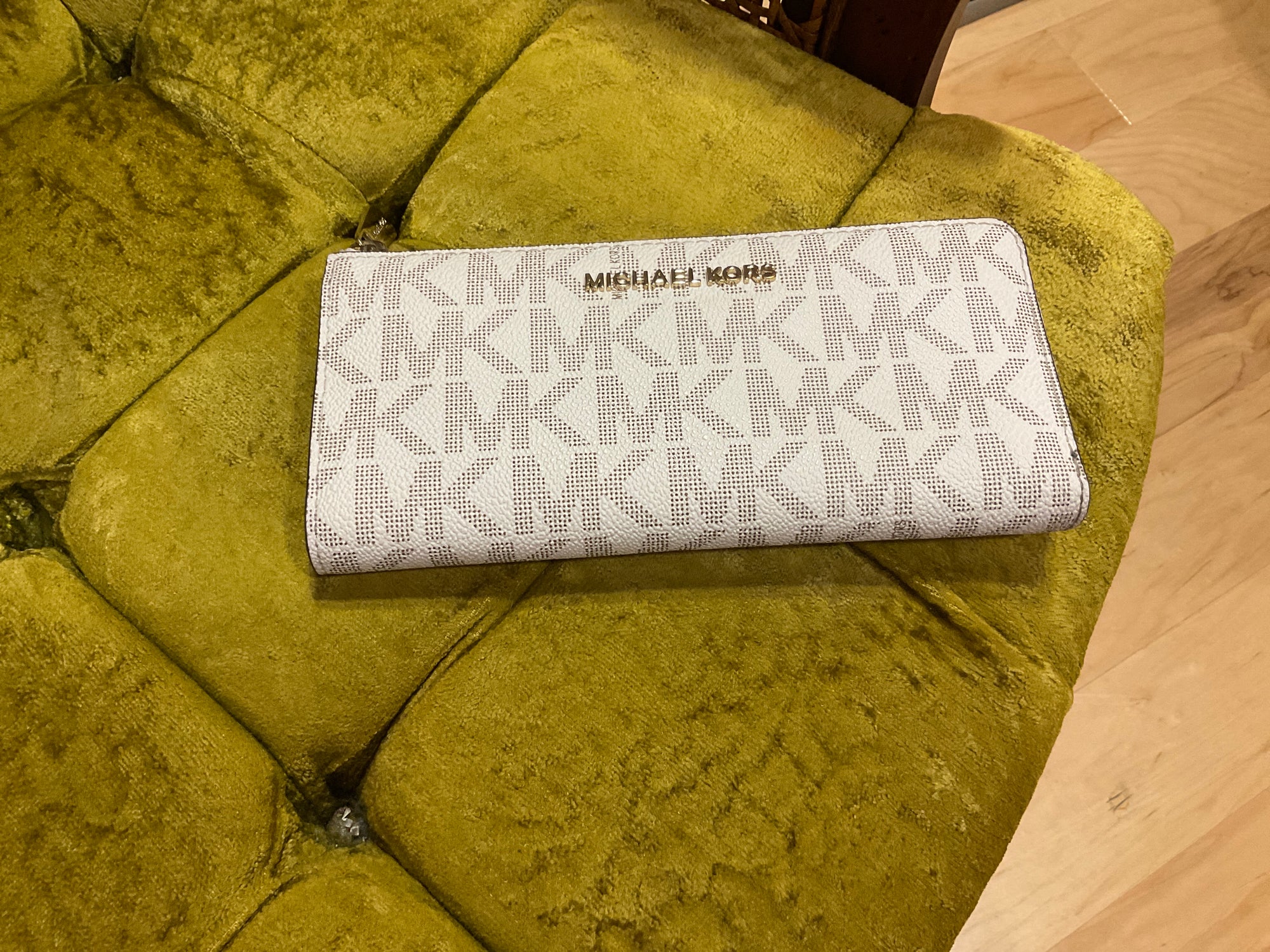 BROWN/CREAM MICHAEL KORS WALLET