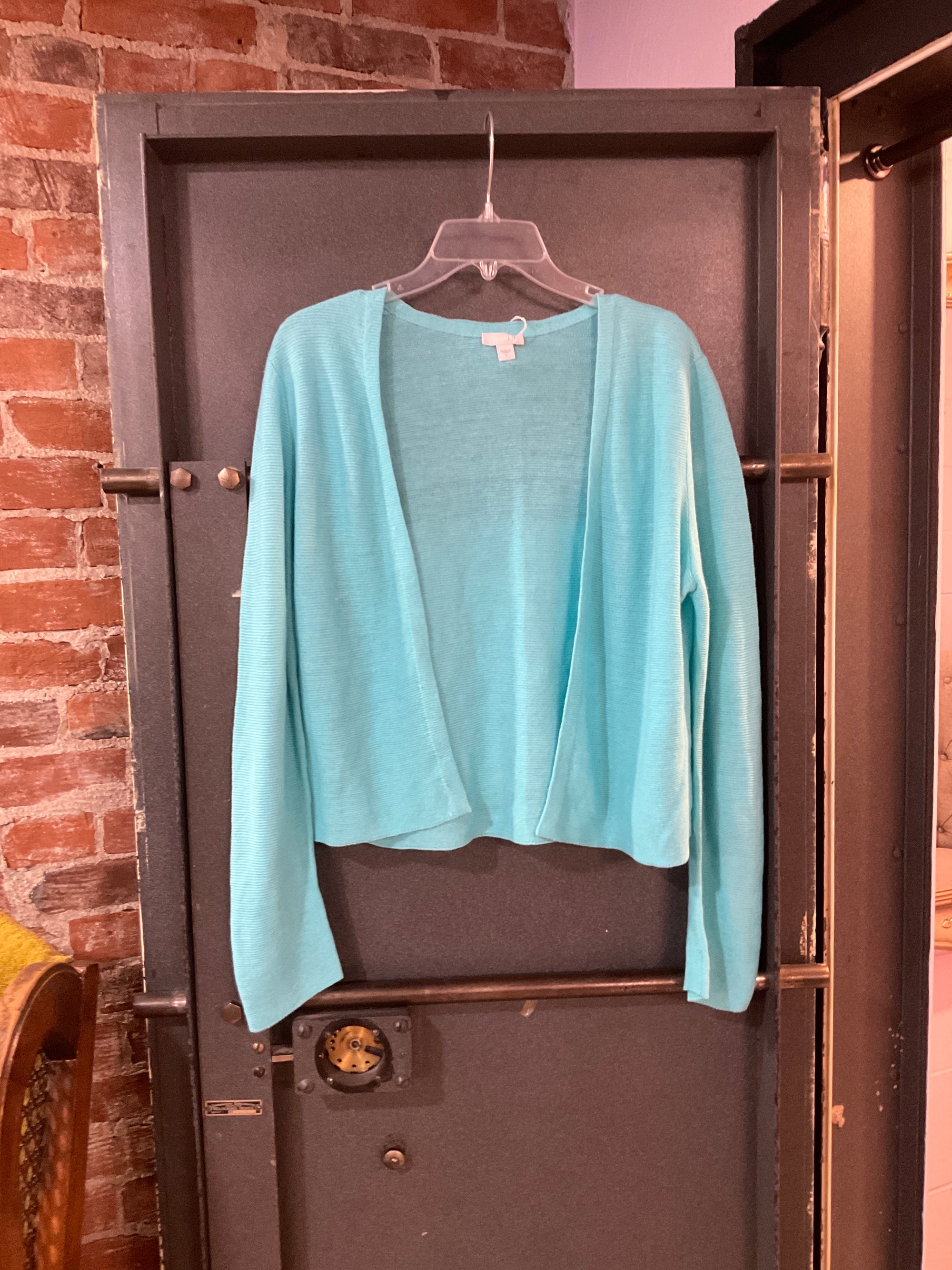 TEAL J JILL CARDIGAN S