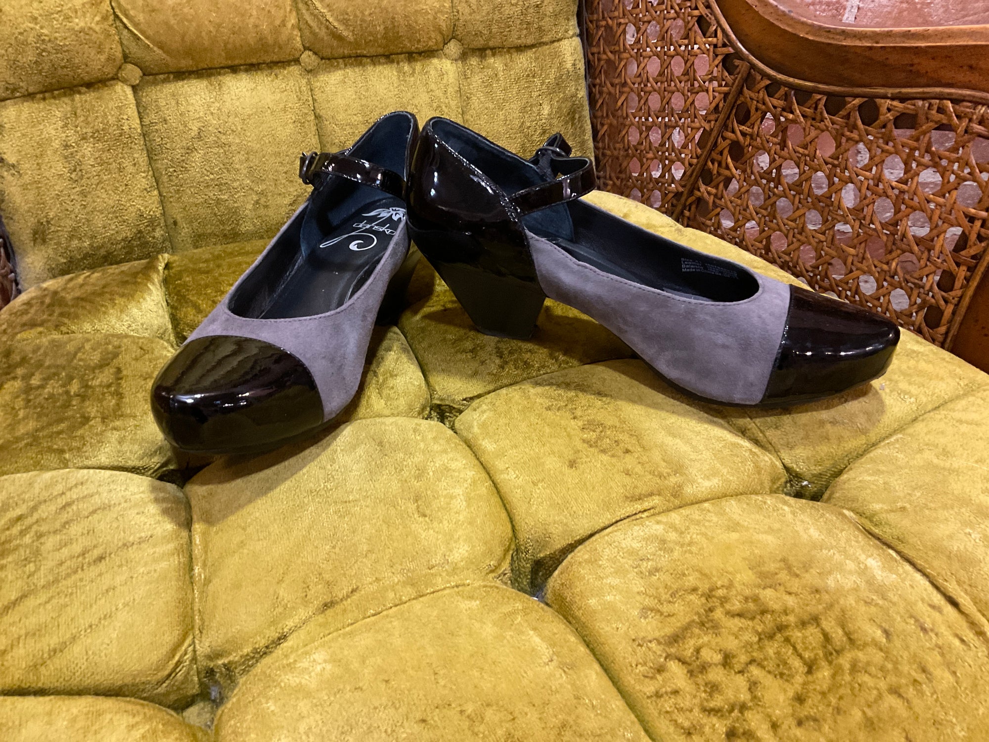 BLACK/GRAY DANSKO HEEL 10