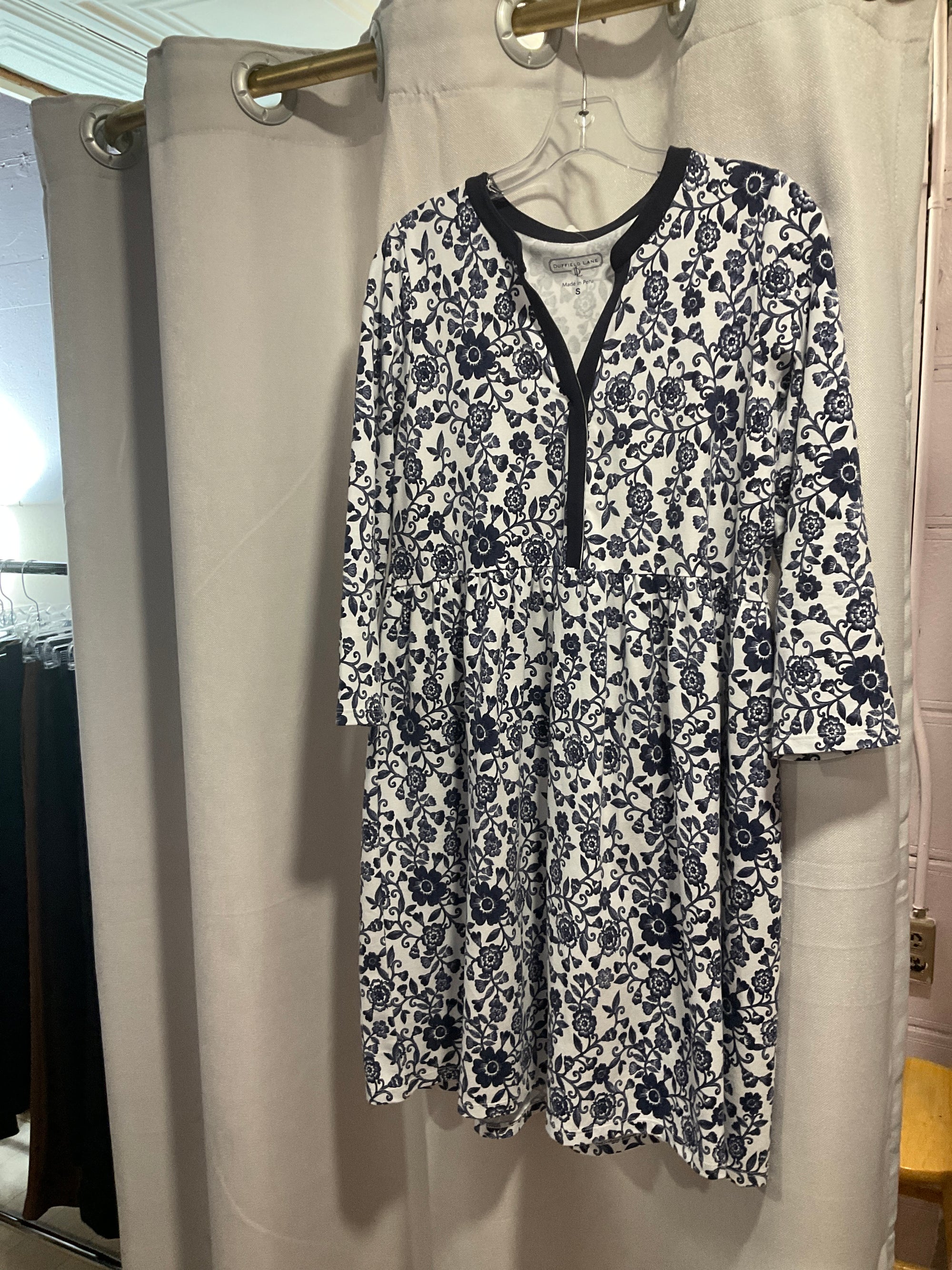 FLORAL DUFFIELD LANE DRESS S