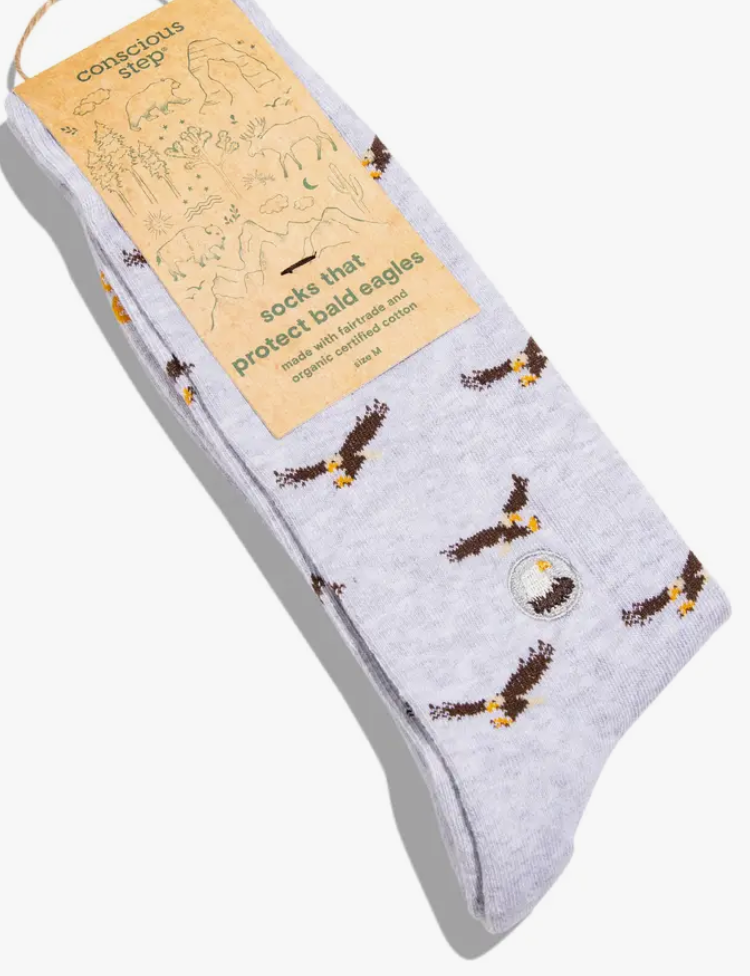 Conscious Step - Socks that Protect Bald Eagles - National Park Collection
