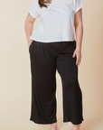 Bamboo Wide Leg Ankle Pant