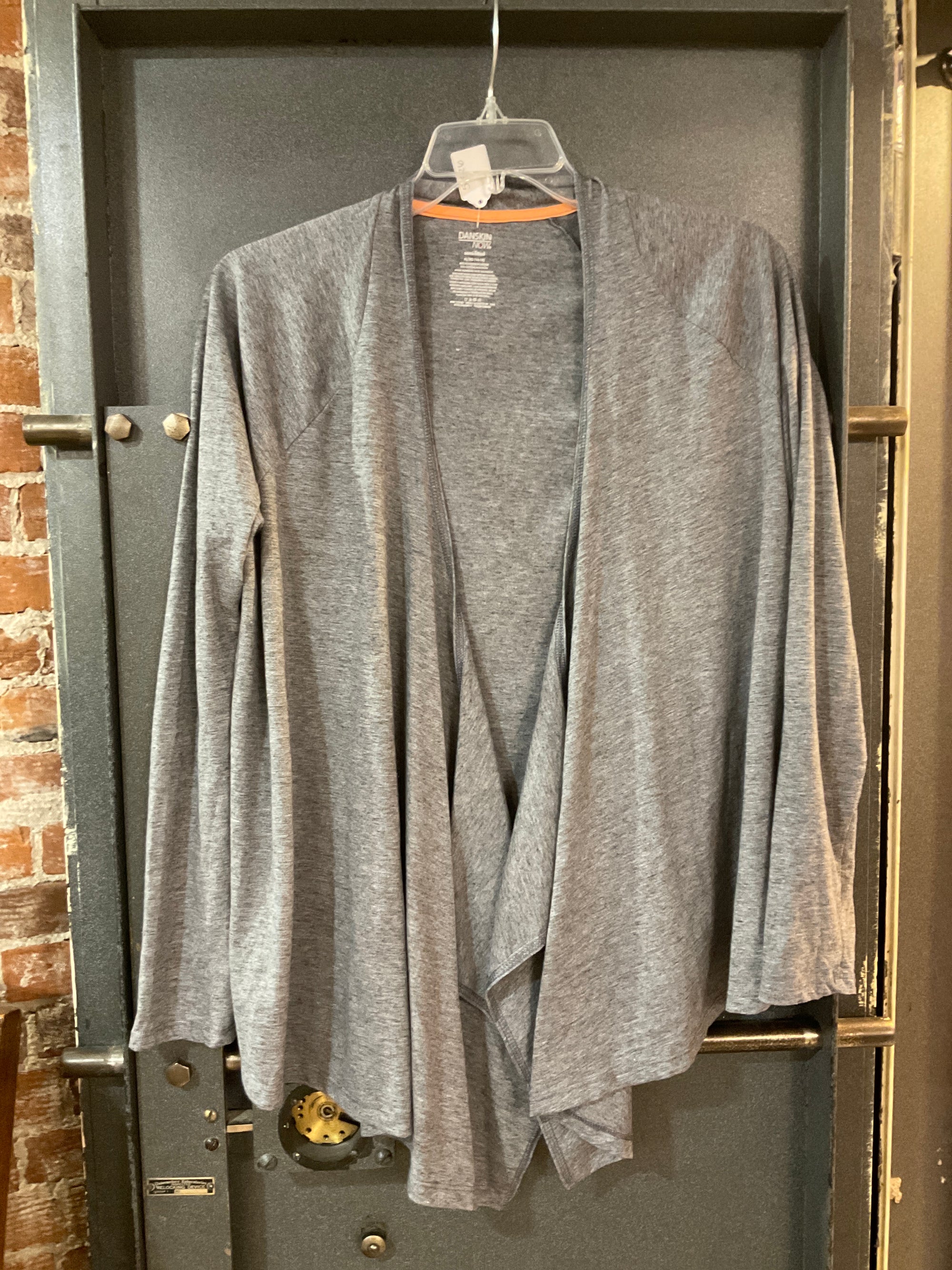 GRAY DANSKIN CARDIGAN XL