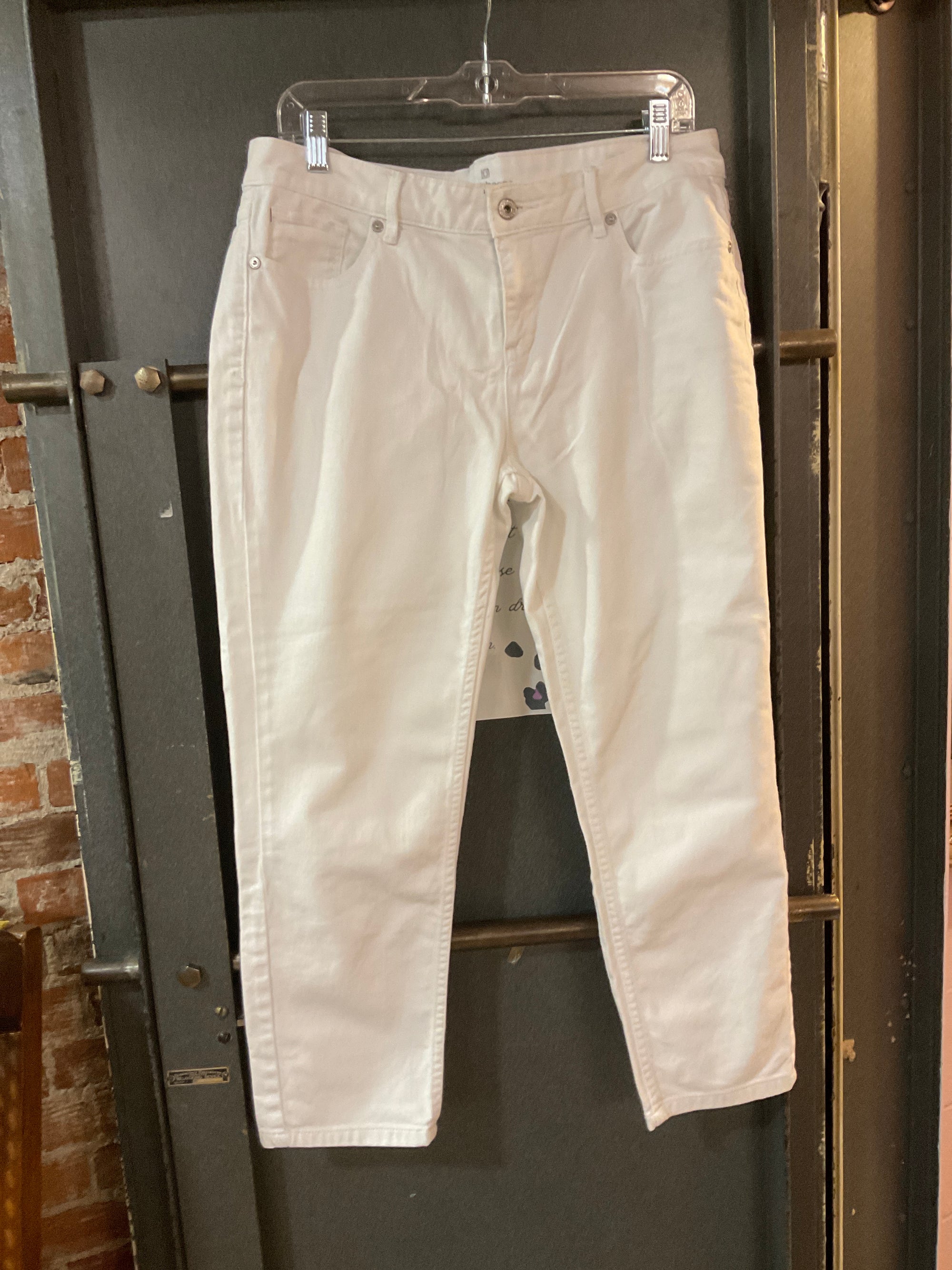 WHITE LIZ CLAIBORNE PANTS 10