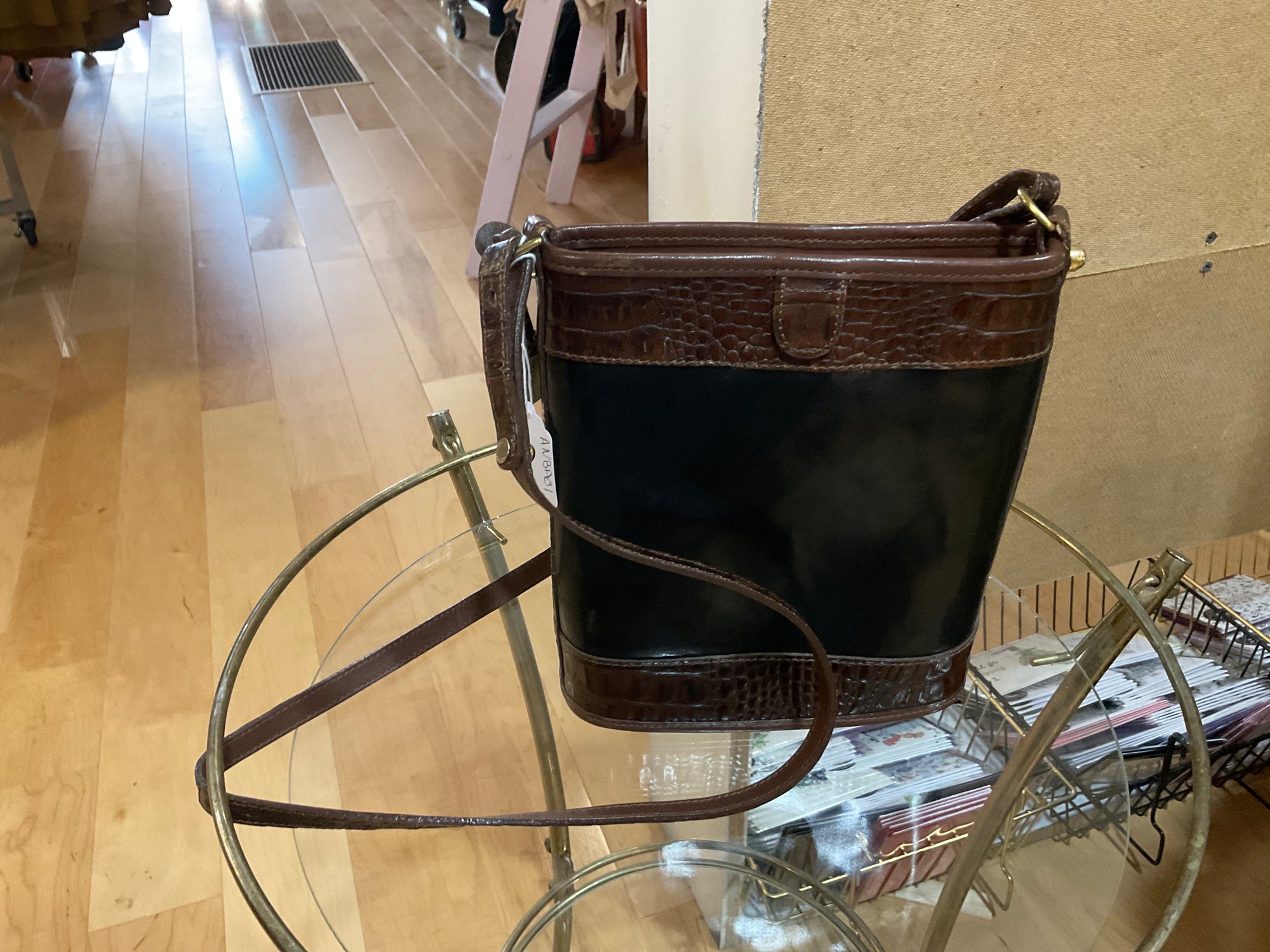 {{Client Code}} BLACK/BROWN BRAHMIN PURSE, N/A