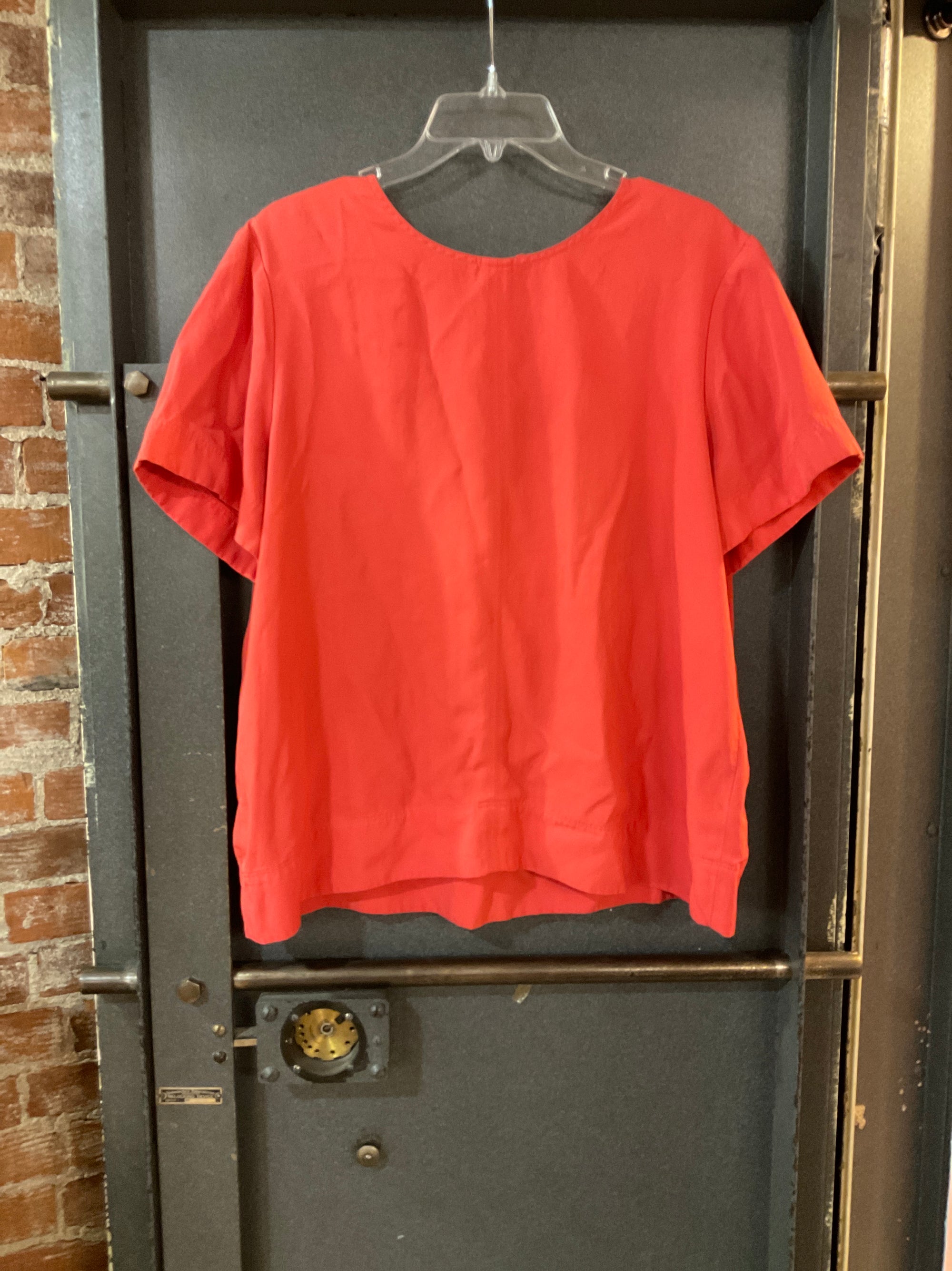 CORAL EVERLANE SHORT SLEEVE SHIRT 14