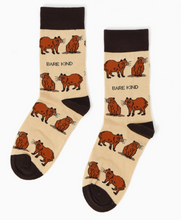 Load image into Gallery viewer, Bare Kind - Socks that Save Capybaras
