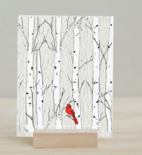 Load image into Gallery viewer, Winter Cardinal - Plantable Greeting Card
