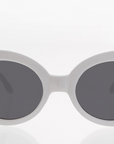 Sunglass Museum - White Cat Eye Oval Sunglass