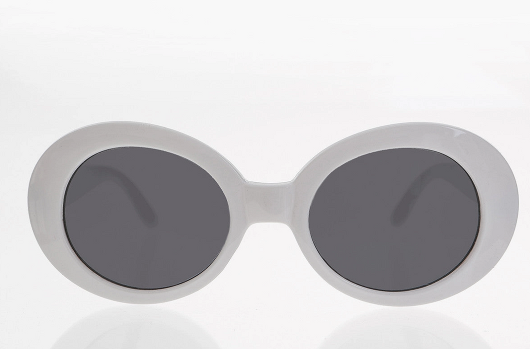 Sunglass Museum - White Cat Eye Oval Sunglass