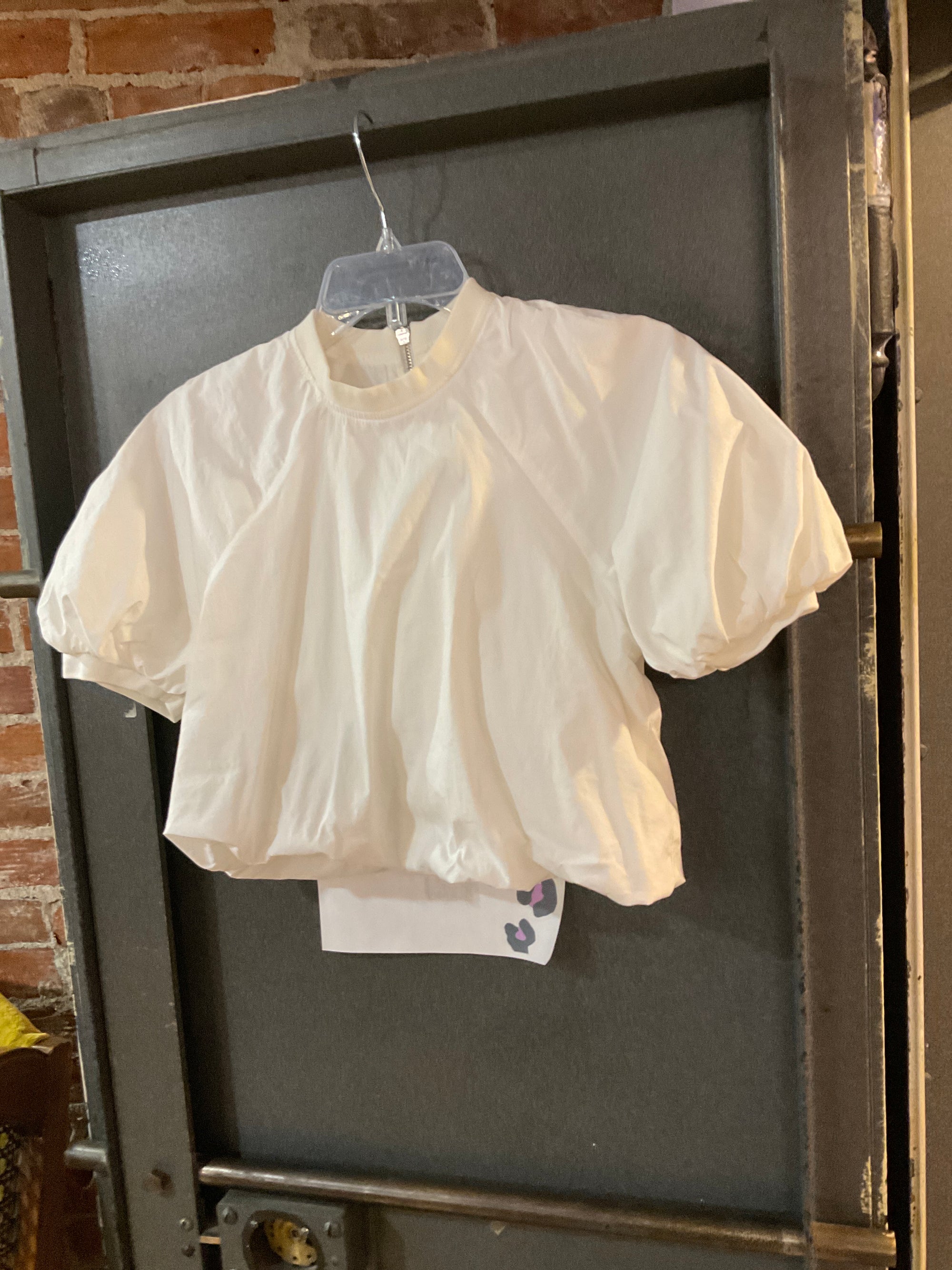 WHITE ZARA SHORT SLEEVE SHIRT S