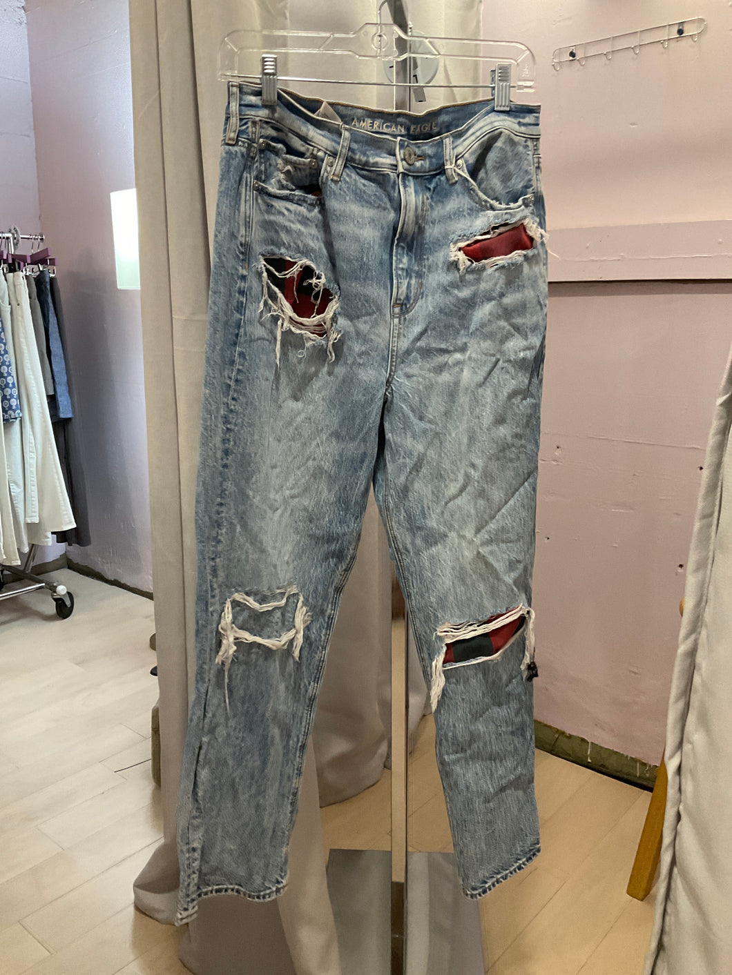 {{ClientCode}} LIGHT DENIM American Eagle JEANS, 10