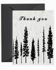 Artsy Em - Forest Thank You - Plantable Card