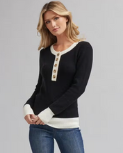 Load image into Gallery viewer, Long Sleeve Henley Sweater
