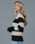 Downeast Cozy Season Stripe Sweater