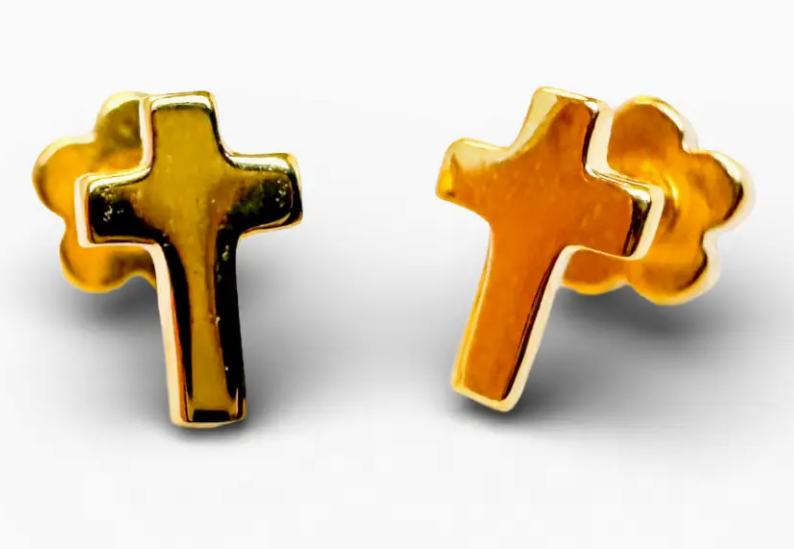 Ethic Goods - Cross -  Tiny Stud Earring