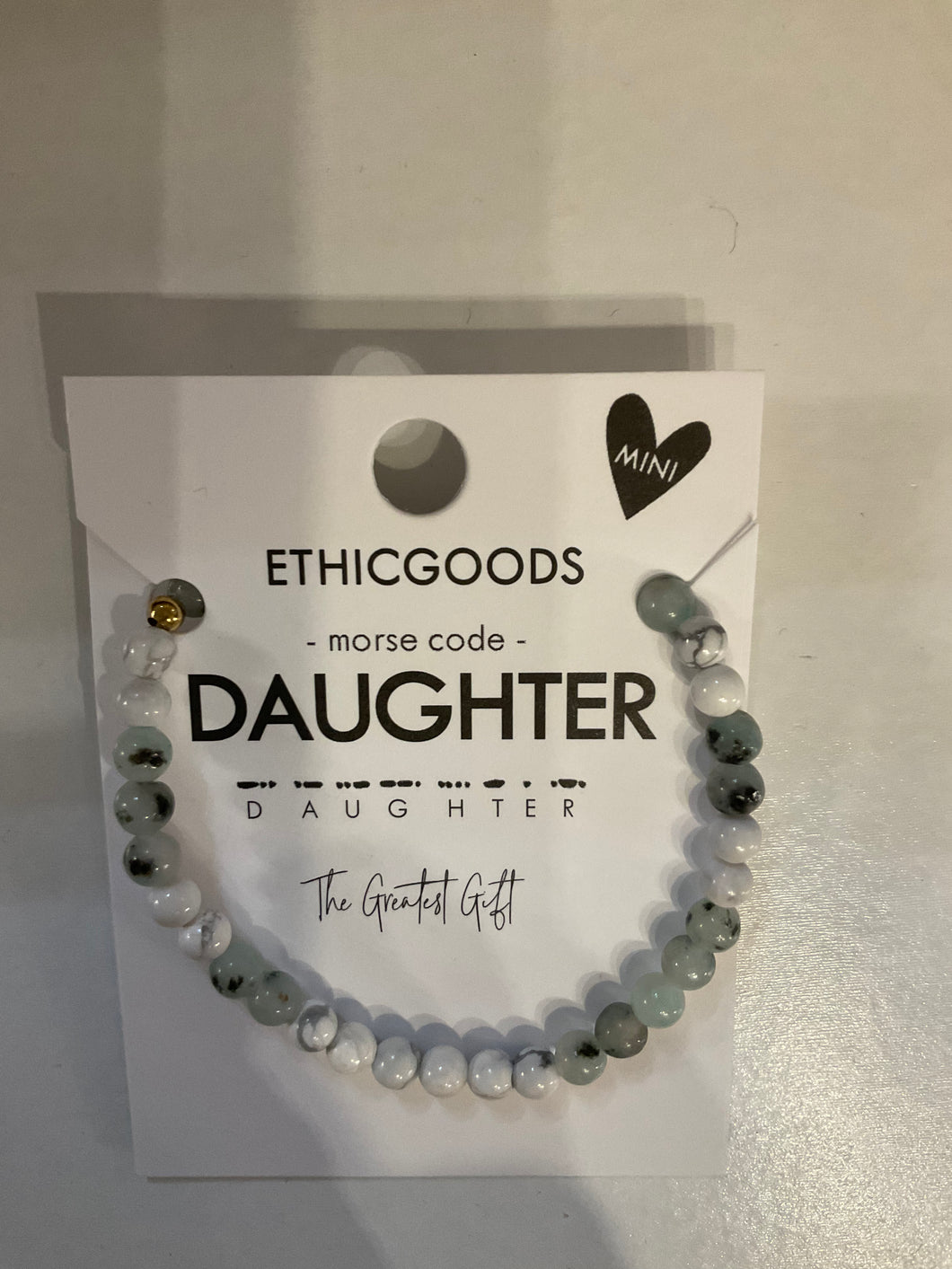 MINI Morse Code Bracelet- DAUGHTER