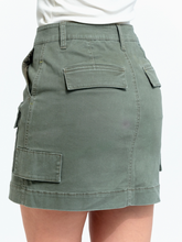 Load image into Gallery viewer, Kasey Stretch Twill Cargo Skirt - 16&quot;
