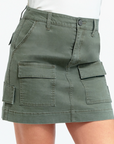 Kasey Stretch Twill Cargo Skirt - 16"