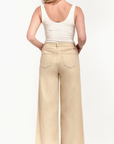 1822 Denim - RE:Denim Holland Tan Slim Wide Leg Jeans