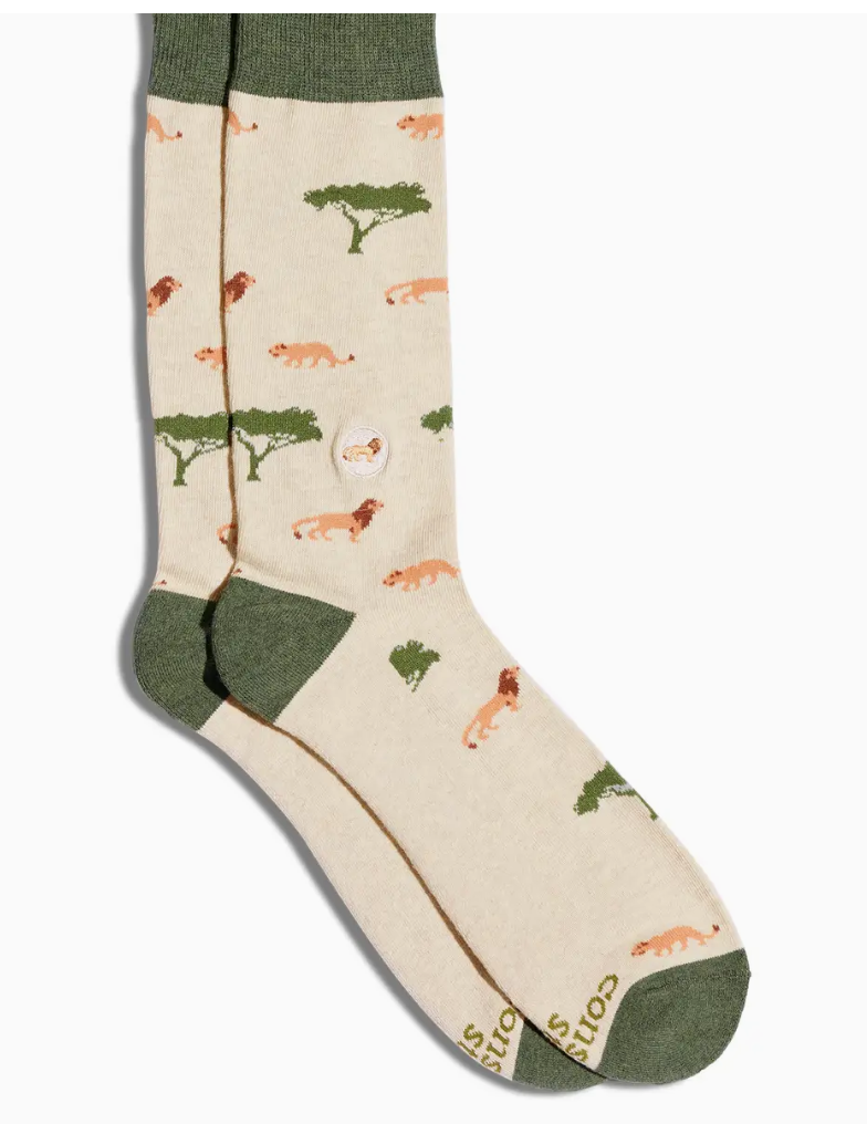 Conscious Step- Socks that Protect Lions