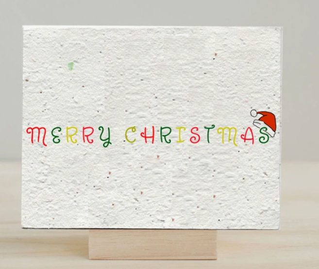 Merry Christmas - Plantable Christmas Card
