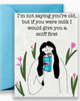 Artsy Em - Milk Birthday Card - Plantable Card (Copy)